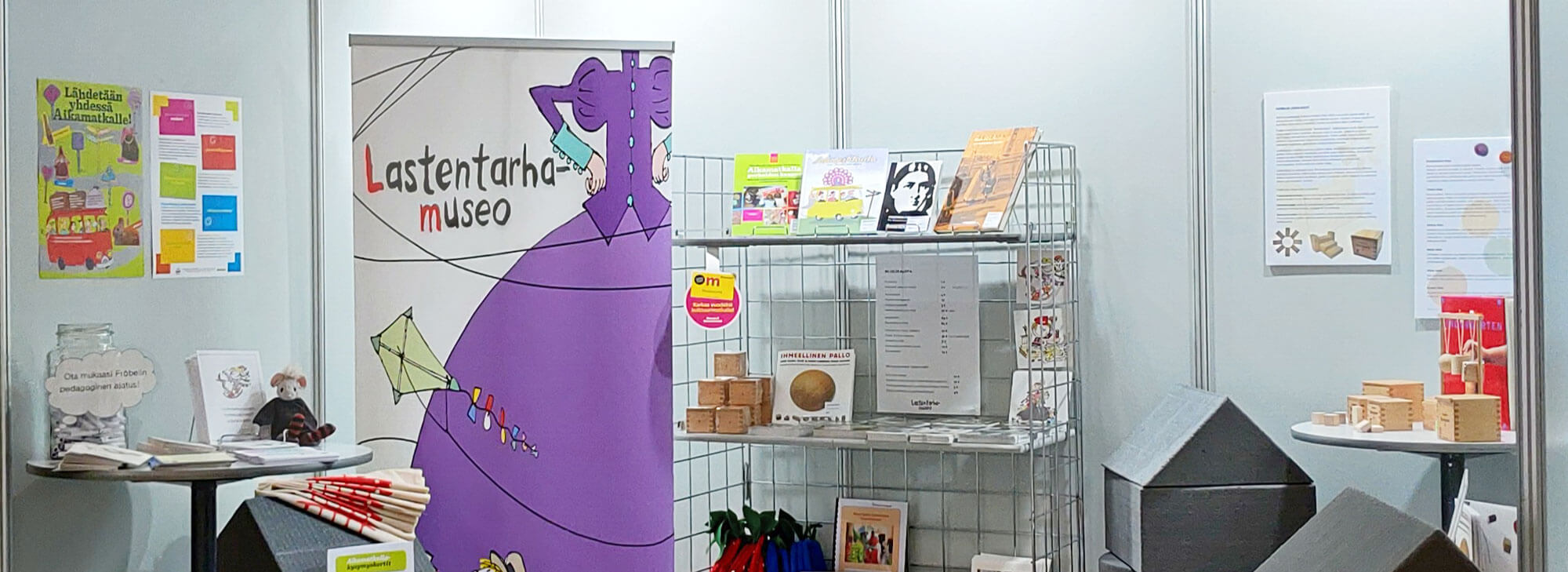 Lastentarhamuseon messuosasto Valtakunnallisilla varhaiskasvatuksen opettajapäivillä Lahdessa vuonna 2019