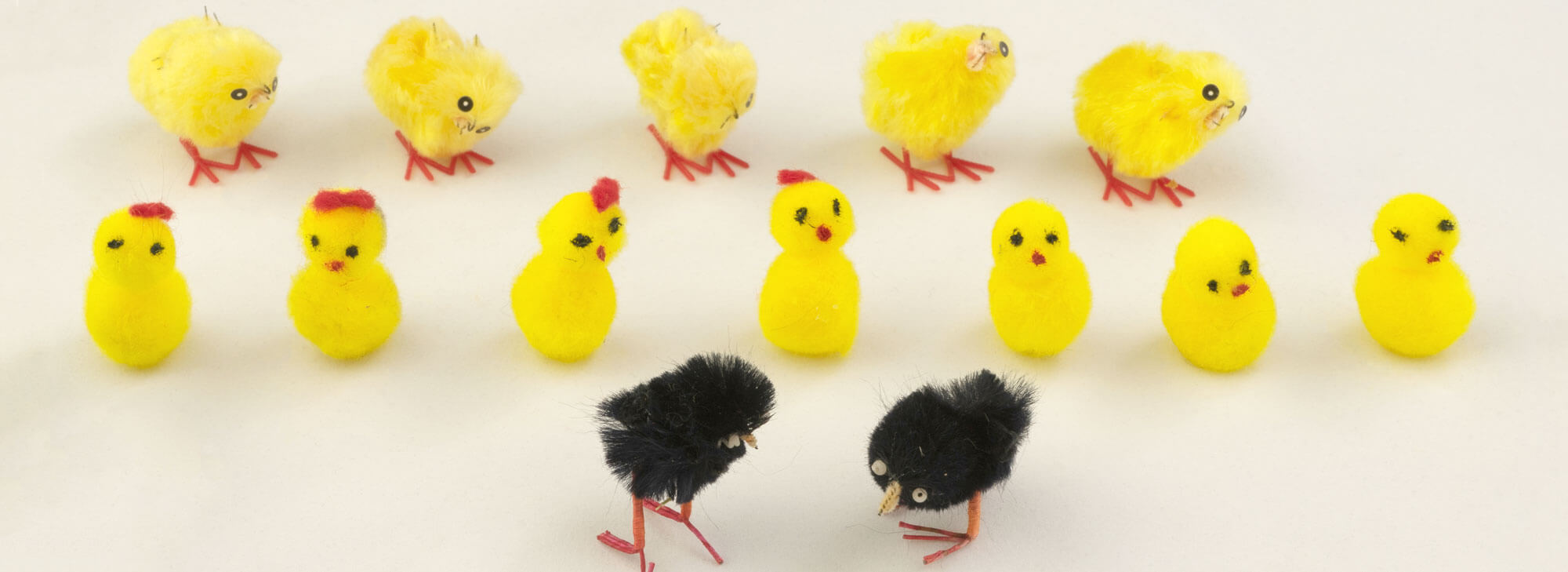 Pääsiäistipuja Lastentarhamuseon esinekokoelmasta.